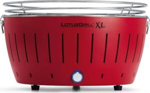 Červený bezkouřový gril LotusGrill XL