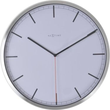 Designové nástěnné hodiny 3071wi  Company White Stripe 35cm