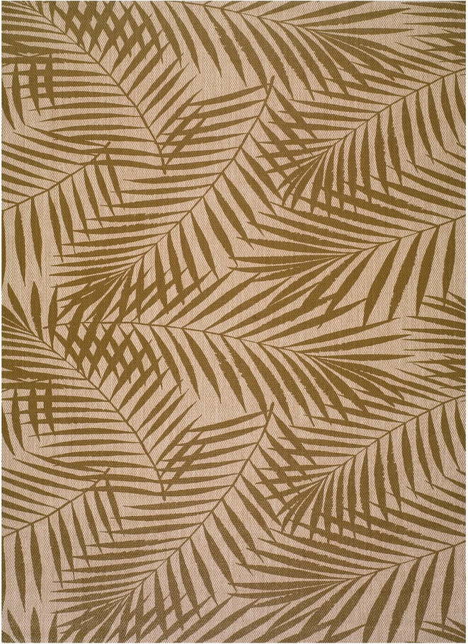 Hnědo-béžový venkovní koberec Universal Palm