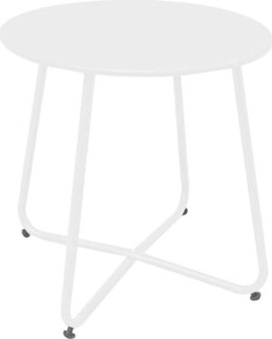 Kovový kulatý zahradní odkládací stolek ø 45 cm Luna – LDK Garden