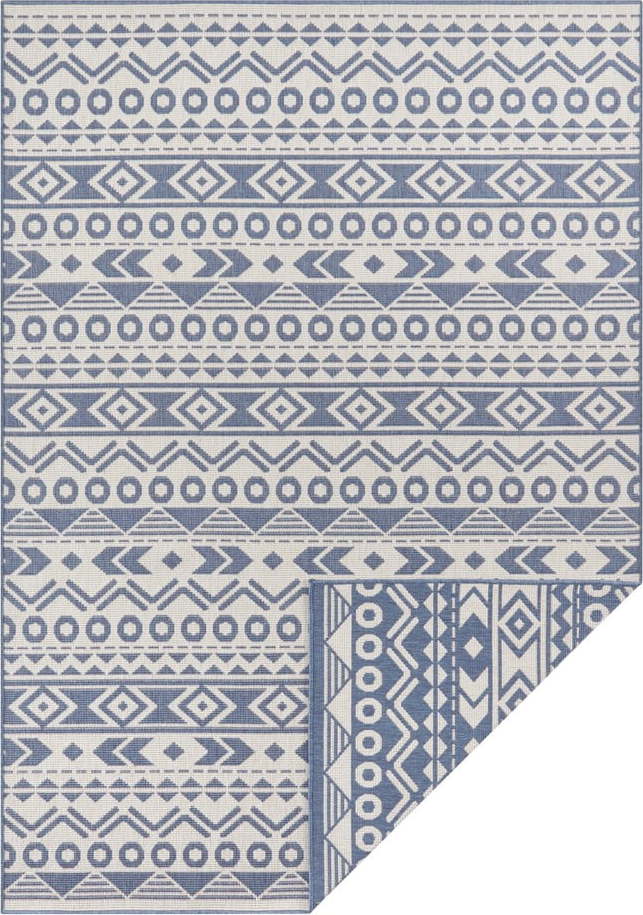 Modro-bílý venkovní koberec Ragami Roma
