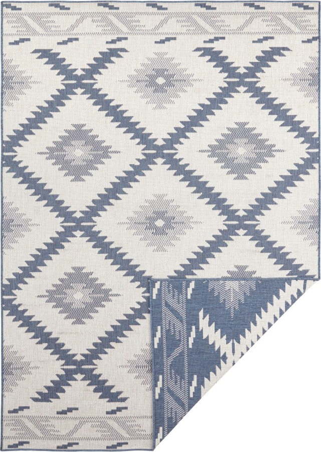 Modro-krémový venkovní koberec NORTHRUGS Malibu