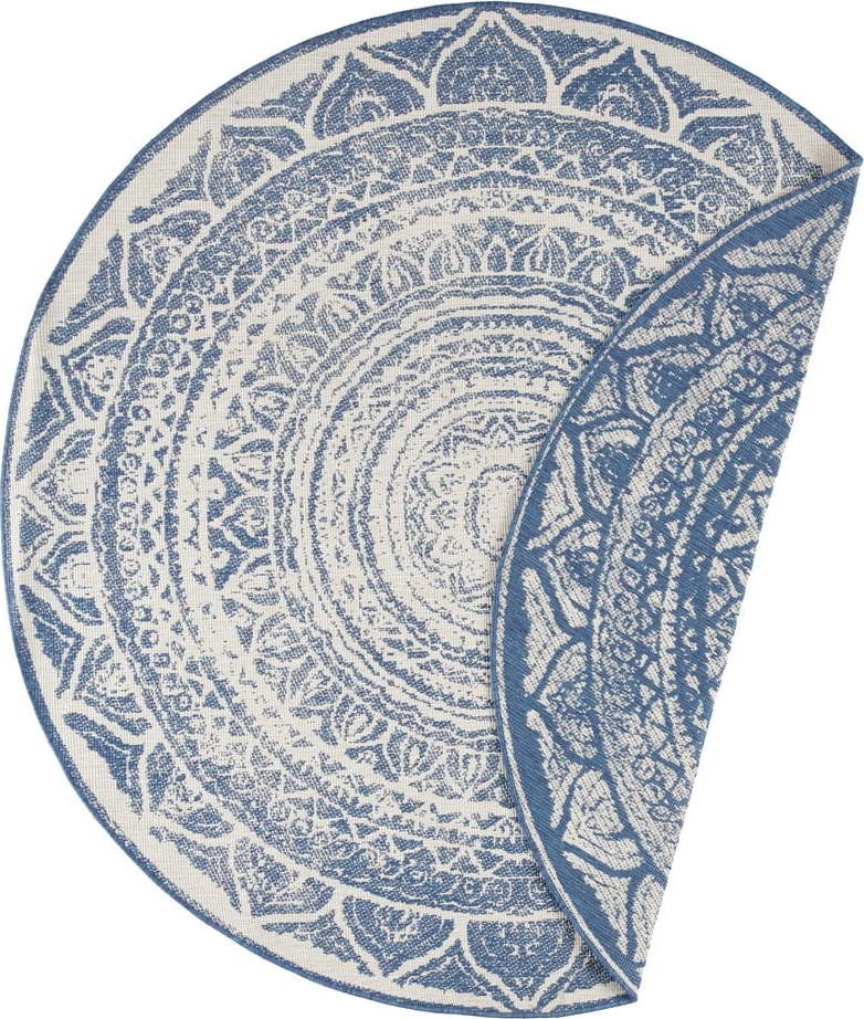 Modro-krémový venkovní koberec NORTHRUGS Siruma