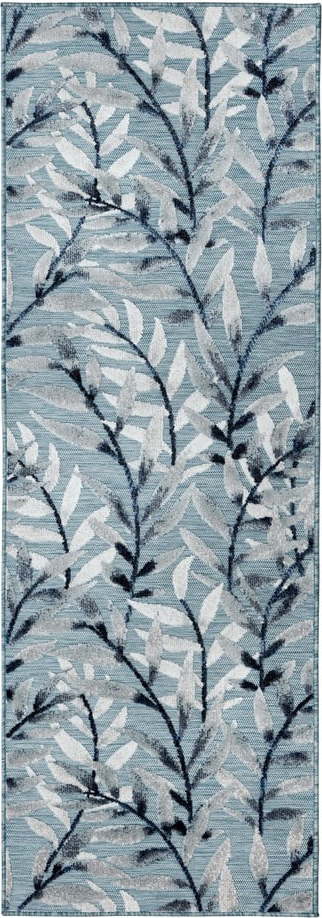 Modrý venkovní koberec běhoun 230x80 cm Willow - Flair Rugs