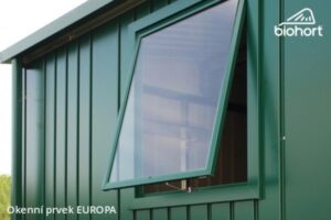 Okenní prvek pro zahradní domky Europa