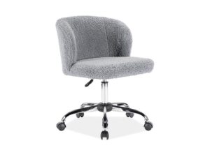 Signal Kancelářská židle Dolly šedá z ovčí vlny