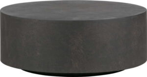 Tmavě hnědý konferenční stolek z vláknitého jílu WOOOD Dean