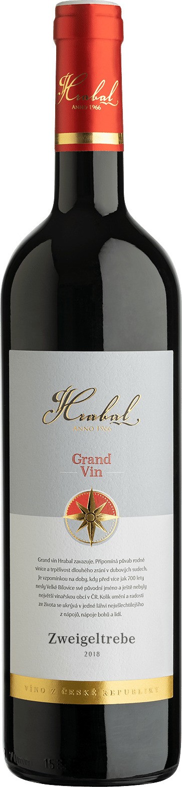 Vinařství Hrabal Víno Hrabal Zweigeltrebe barrique Grand Vin - pozdní sběr 2018