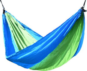 Zeleno-modrá houpací síť Cattara Nylon