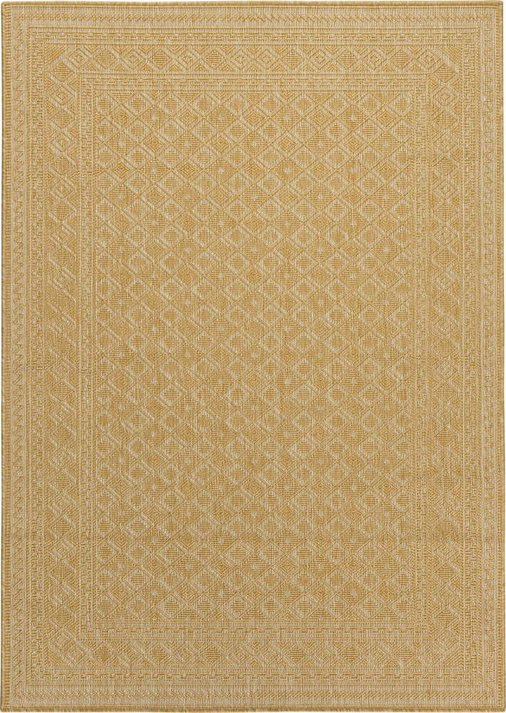 Žlutý venkovní koberec 290x200 cm Terrazzo - Floorita